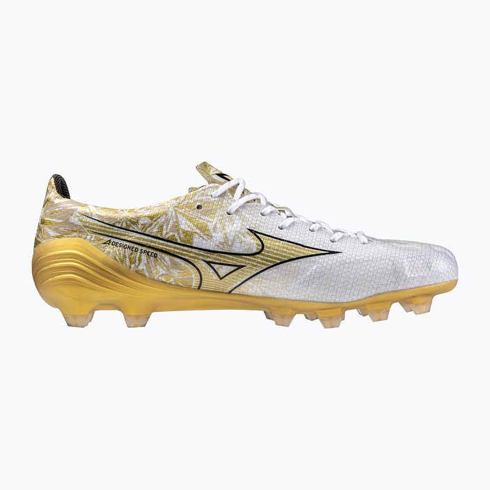 Мъжки футболни обувки Mizuno Αlpha Japan Md white/ge gold/black 9