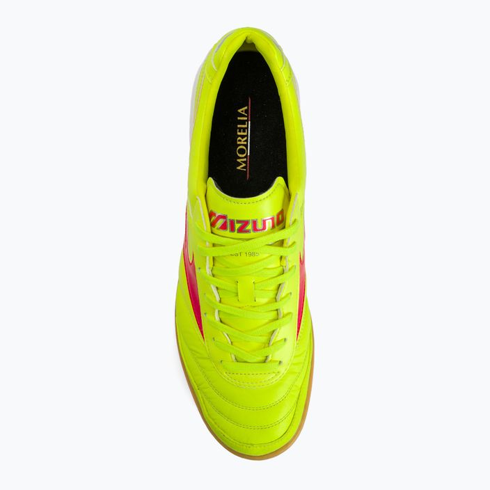 Mizuno Morelia Sala Elite IN safety yellow/fiery coral 2/galaxy silver мъжки футболни обувки 7