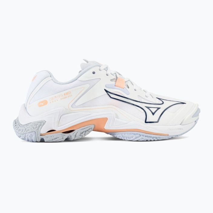 Дамски обувки за волейбол Mizuno Wave Lightning Z8 white/navy peony/peach parfait 2