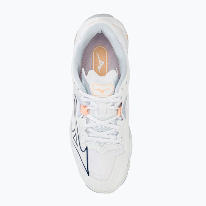 Дамски обувки за волейбол Mizuno Wave Lightning Z8 white/navy peony/peach parfait 5