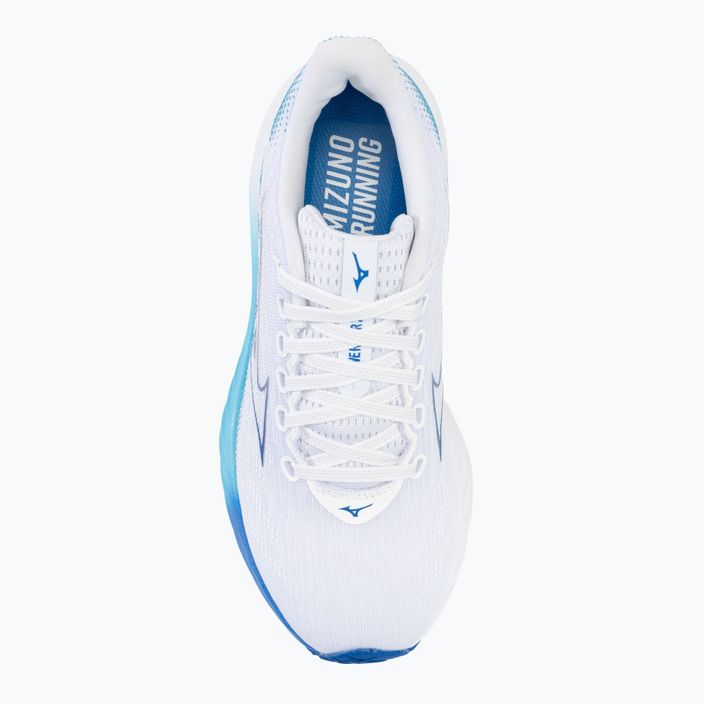 Дамски обувки за бягане Mizuno Wave Rider 28 white/mugen blue/river blue 5