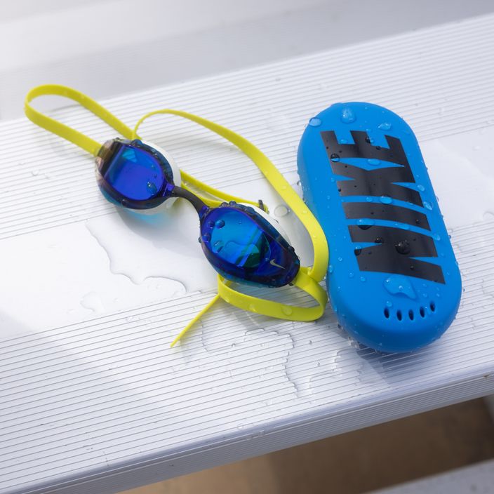 Очила за плуване Nike VAPORE MIRROR жълто-сини NESSA176 5