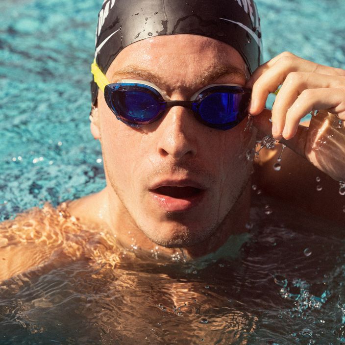 Очила за плуване Nike VAPORE MIRROR жълто-сини NESSA176 6