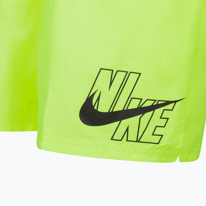 Мъжки къси панталони за плуване Nike Logo Solid 5" Volley yellow NESSA566-737 3