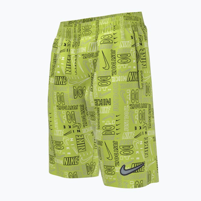Nike Logo Mashup 8" Volley зелени детски къси панталони за плуване NESSC791-312 4