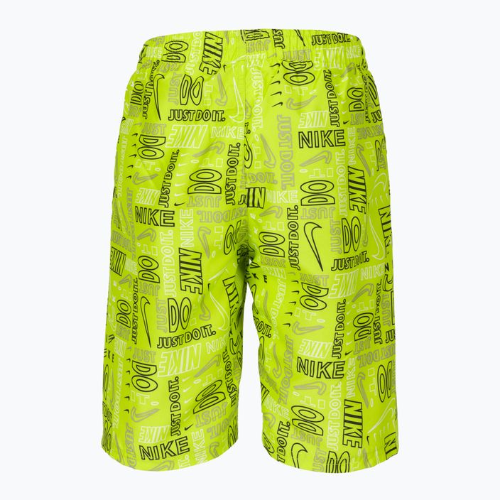 Nike Logo Mashup 8" Volley зелени детски къси панталони за плуване NESSC791-312 2