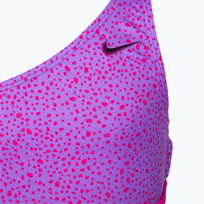 Детски бански костюм от две части Nike Water Dots Asymmetrical pink NESSC725-672 3