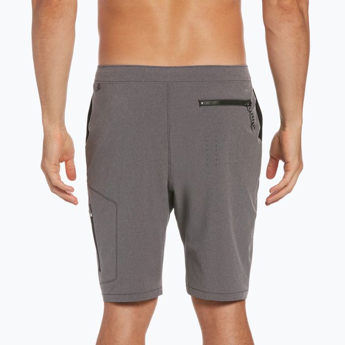 Мъжки къси панталони за плуване Nike Flow 9 Hybrid тъмно сиво NESSC515 6