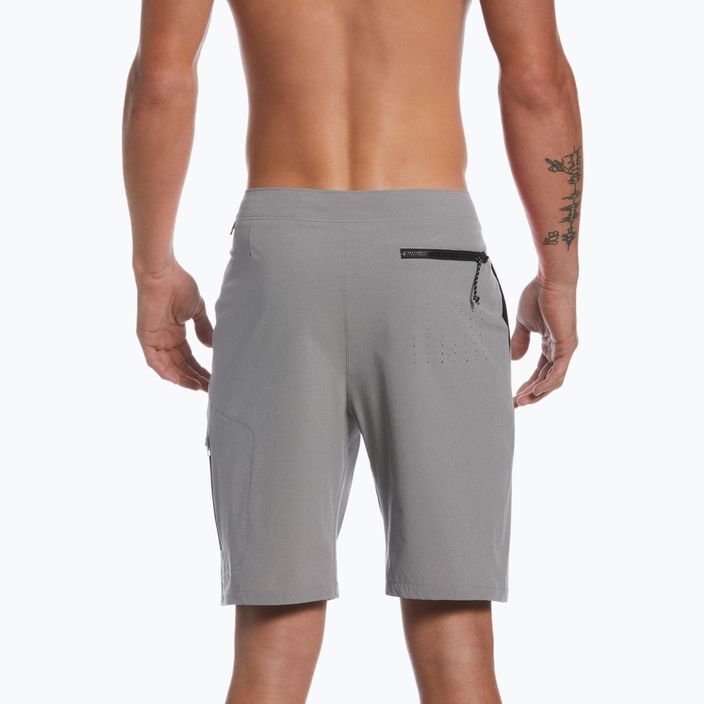 Мъжки къси панталони за плуване Nike Flow 9 Hybrid, сиви NESSC515 6