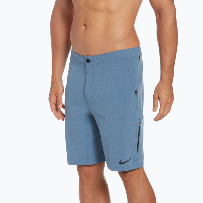 Мъжки къси панталони за плуване Nike Flow 9 Hybrid, сини NESSC515 6
