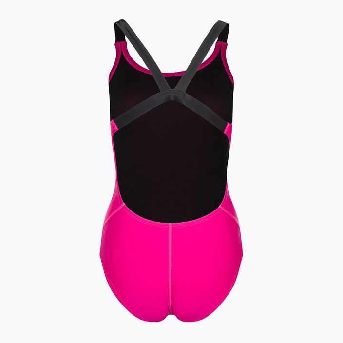 Дамски бански костюм от една част Nike Logo Tape Fastback pink NESSB130-672 2