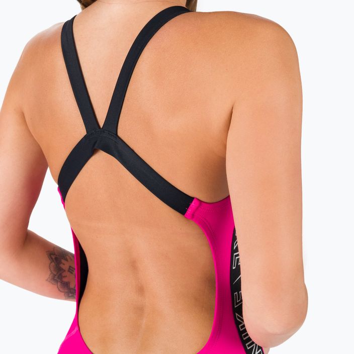 Дамски бански костюм от една част Nike Logo Tape Fastback pink NESSB130-672 8