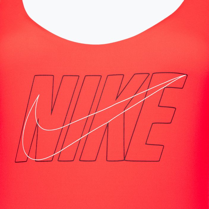 Дамски бански костюм от една част Nike Multi Logo bright crimson 3
