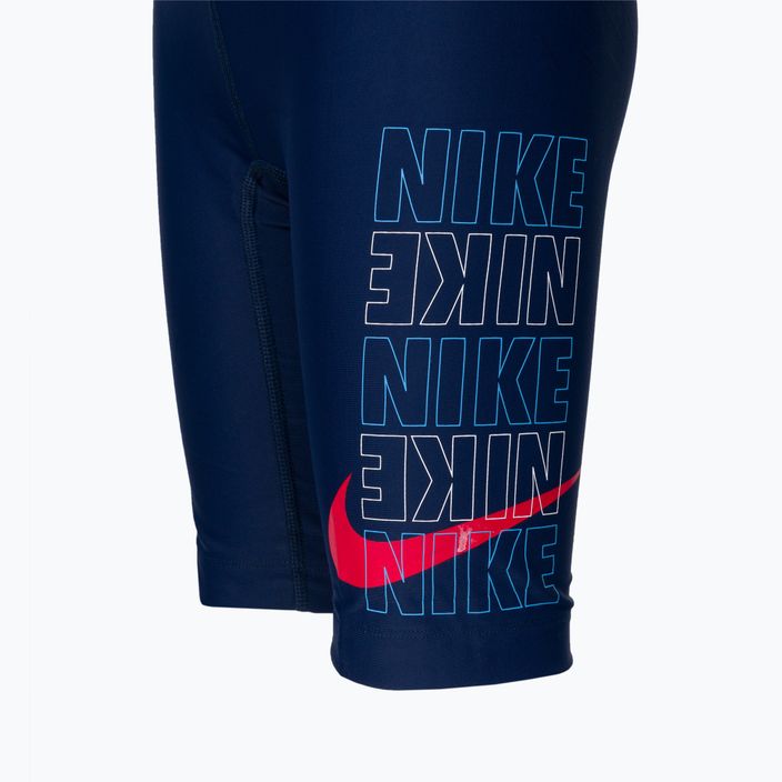 Детски бански Nike Multi Logo тъмно синьо NESSC853-440 3