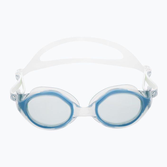 Очила за плуване Nike Flex Fusion 400 в бяло и синьо NESSC152 2