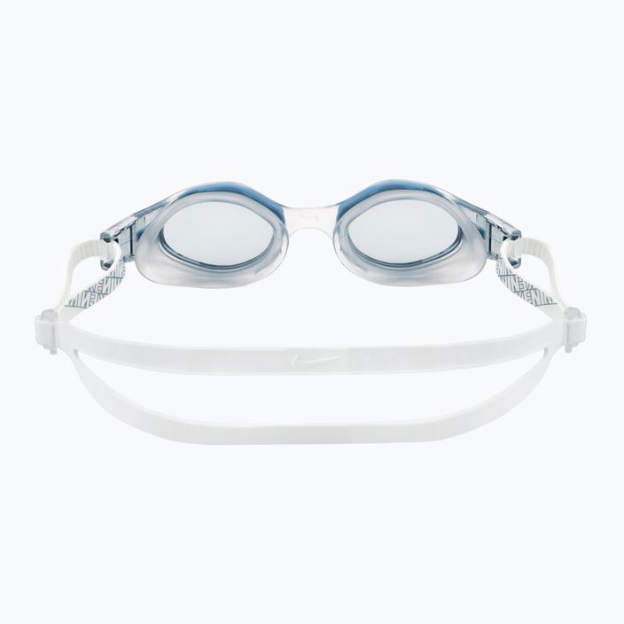 Очила за плуване Nike Flex Fusion 400 в бяло и синьо NESSC152 5