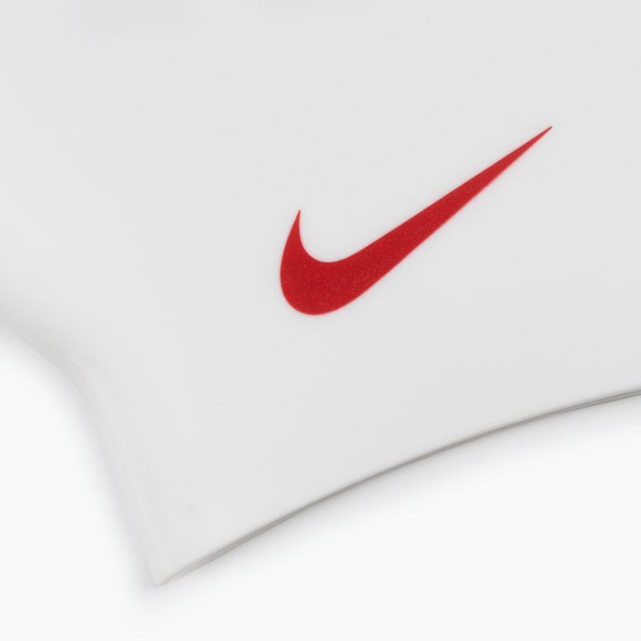 Nike Jdi Slogan червена и бяла шапка за плуване NESS9164-613 3