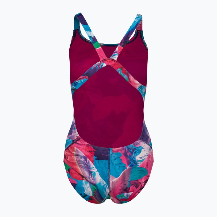Дамски бански костюм от една част Nike Multiple Print Fastback лилав NESSC010-593 2