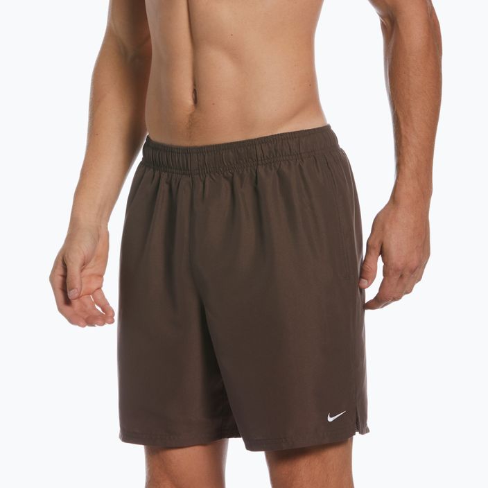 Мъжки къси панталони за плуване Nike Essential 7" Volley, кафяви NESSA559-046 4