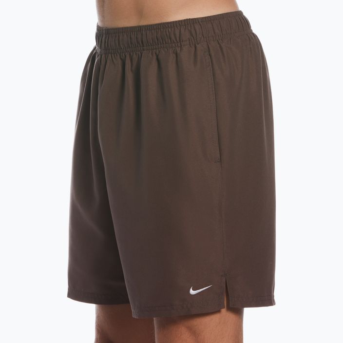 Мъжки къси панталони за плуване Nike Essential 7" Volley, кафяви NESSA559-046 5