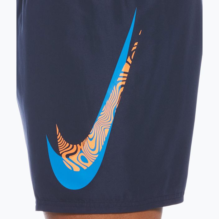 Мъжки къси панталони за плуване Nike Liquify Swoosh 5" Volley, тъмносини NESSC611-440 3