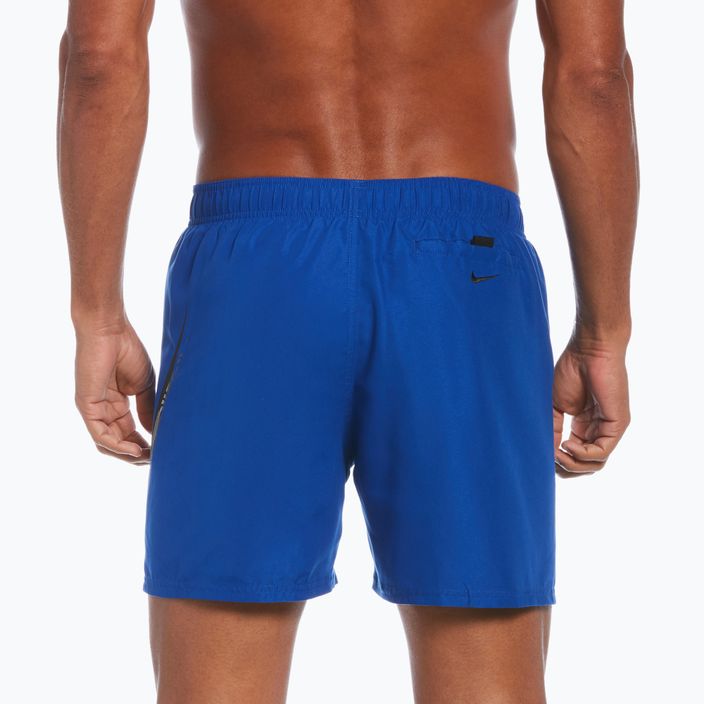 Мъжки къси панталони за плуване Nike Liquify Swoosh 5" Volley, сини NESSC611-494 2