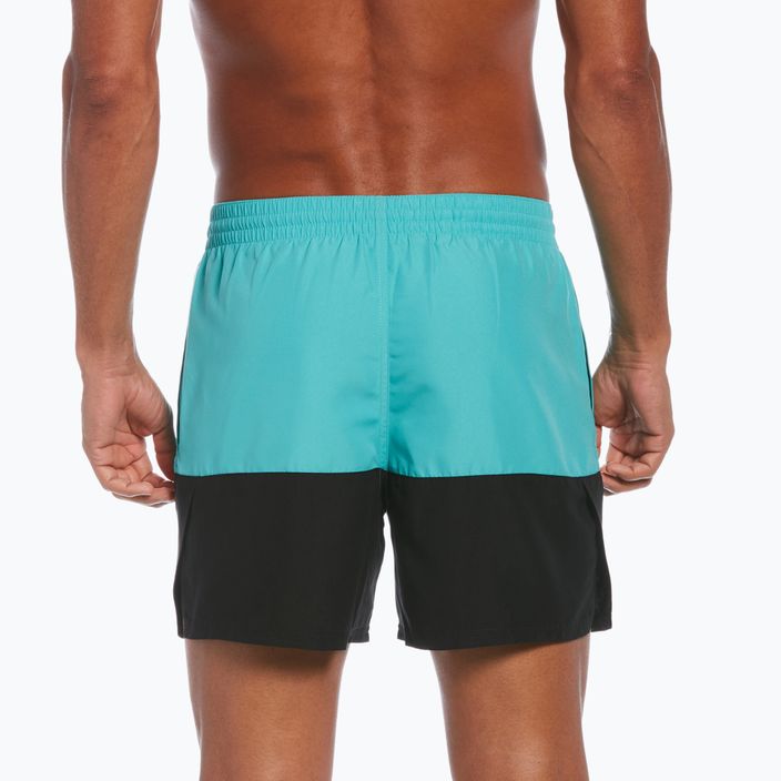 Мъжки къси панталони за плуване Nike Split 5" Volley синьо/черно NESSB451-339 6