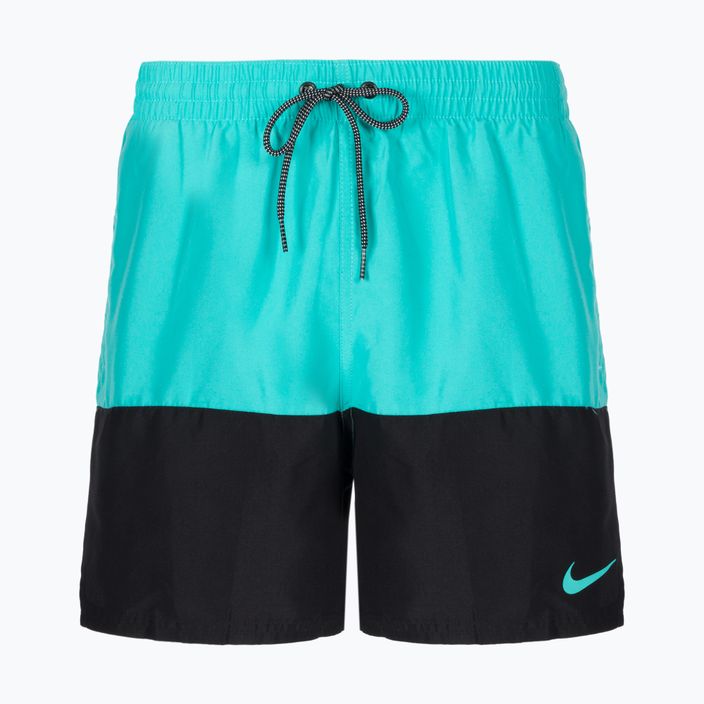 Мъжки къси панталони за плуване Nike Split 5" Volley синьо/черно NESSB451-339
