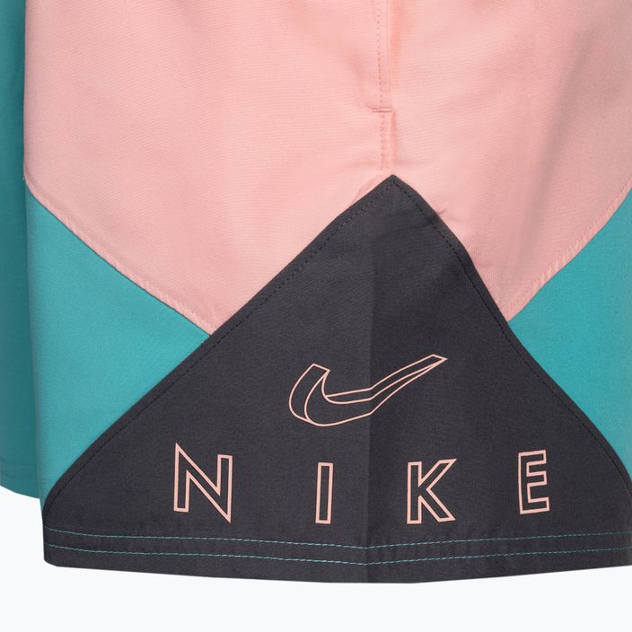 Мъжки къси панталони за плуване Nike Logo 5" Volley сиви NESSC470-018 4