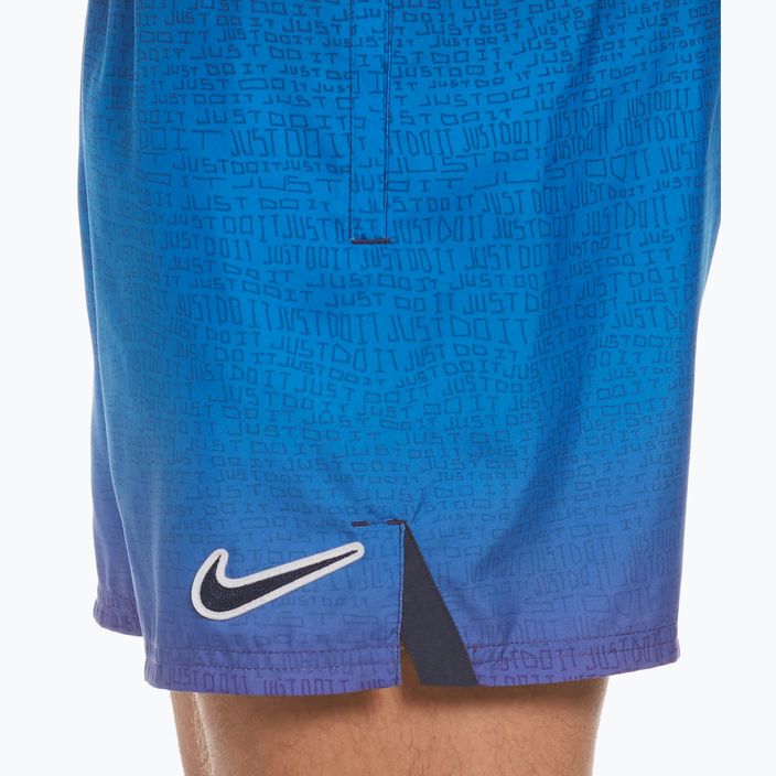 Мъжки къси панталони за плуване Nike Jdi Fade 5" Volley лилаво NESSC479-593 7