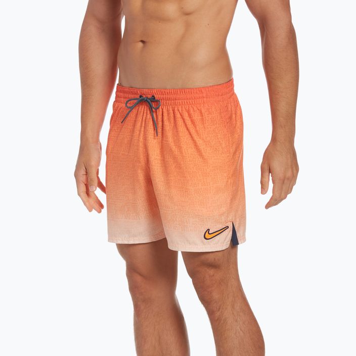 Мъжки къси панталони за плуване Nike Jdi Fade 5" Volley orange NESSC479-817 5