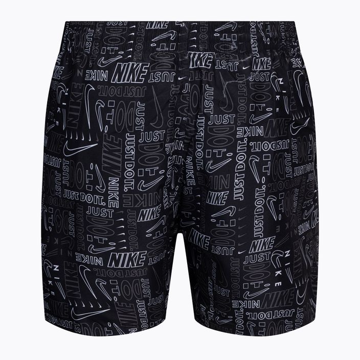 Мъжки къси панталони за плуване Nike Logo Mashup 5" Volley black NESSC482-001 2