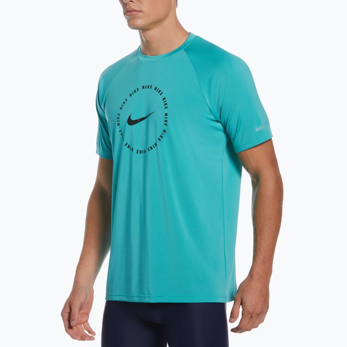 Мъжка тренировъчна тениска Nike Ring Logo turquoise NESSC666-339 8