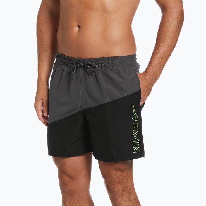 Мъжки къси панталони за плуване Nike Block Swoosh 5" Volley black NESSC492-001 3