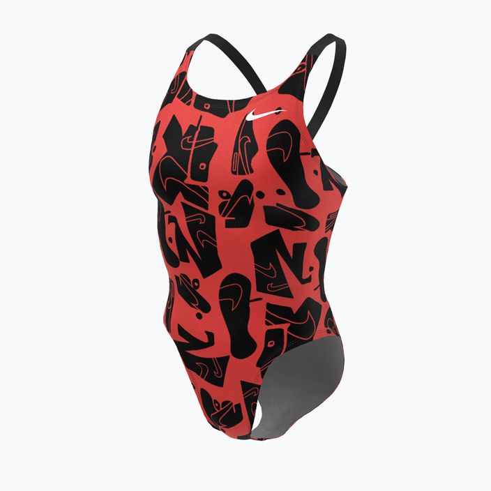 Дамски бански костюм от една част Nike Multiple Print Fastback orange NESSC050-631 4