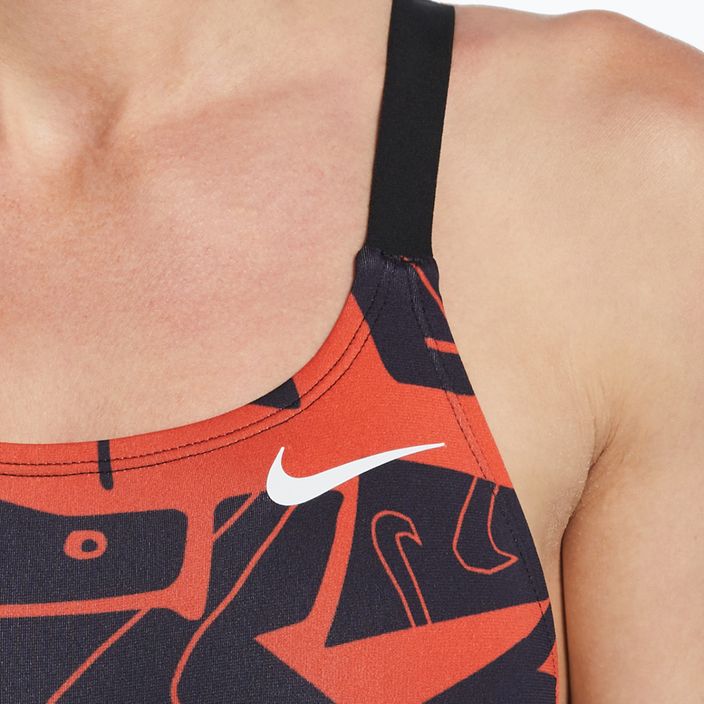 Дамски бански костюм от една част Nike Multiple Print Fastback orange NESSC050-631 8