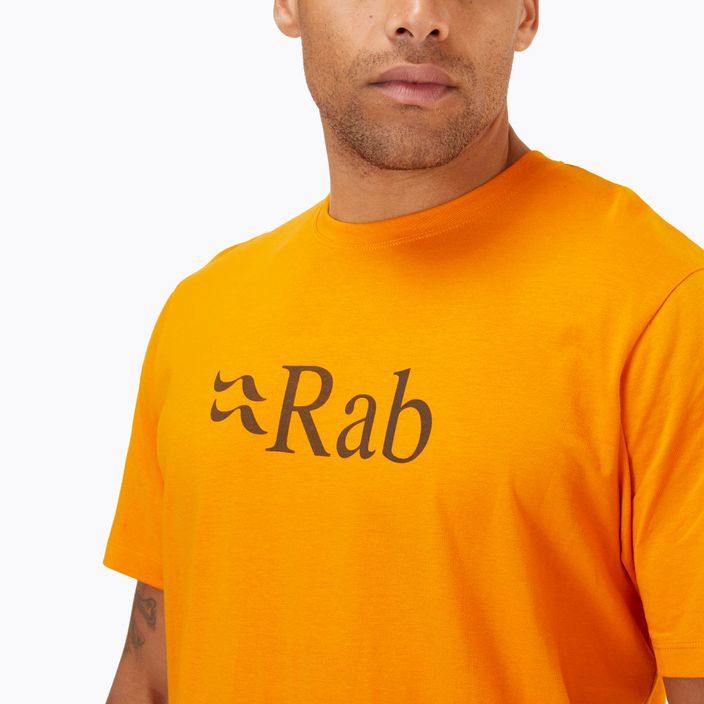 Мъжка тениска за трекинг Rab Stance Logo SS оранжева QCB-08-SUN-SML 3