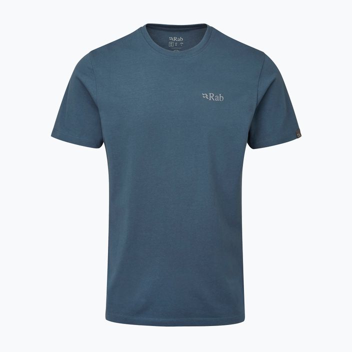 Rab Stance Mountain Peak мъжка тениска за трекинг синя QCB-66 4