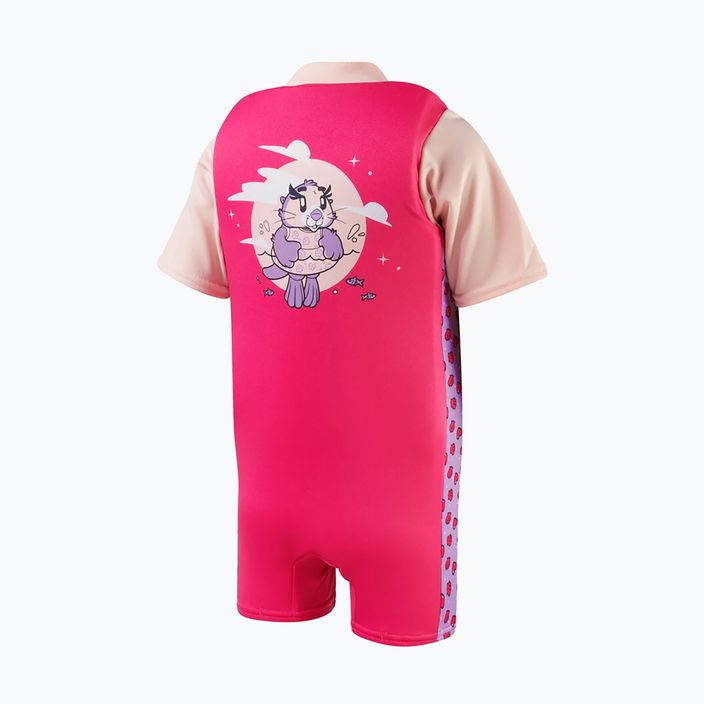 Speedo Детски костюм за плуване с щампа в розово 8-1225814683 2