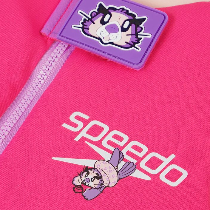 Speedo Детски костюм за плуване с щампа в розово 8-1225814683 3