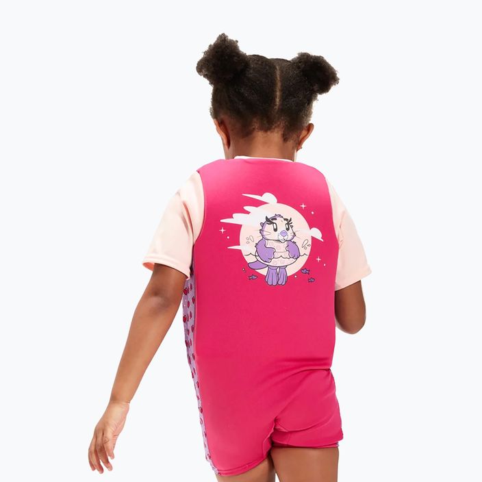 Speedo Детски костюм за плуване с щампа в розово 8-1225814683 5