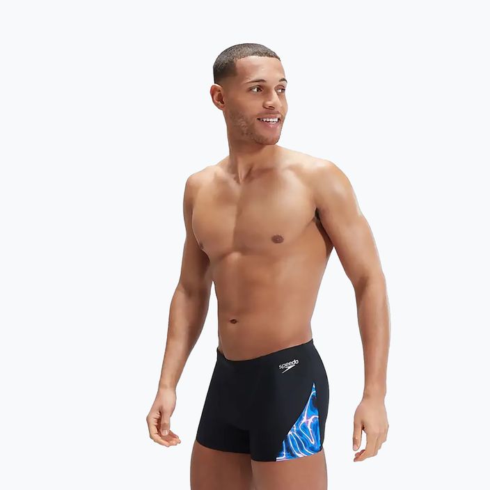 Мъжки боксерки за плуване Speedo Allover Digi V-Cut black/blue 8