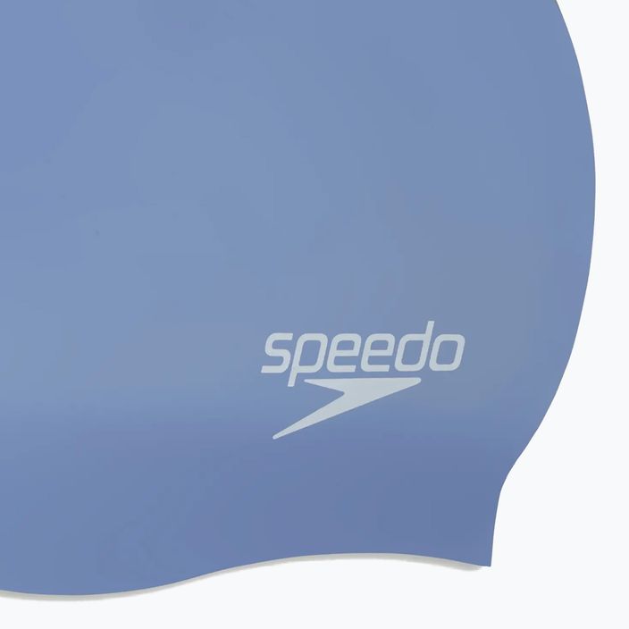 Speedo Шапка за плуване с дълга коса синьо/лилаво 3