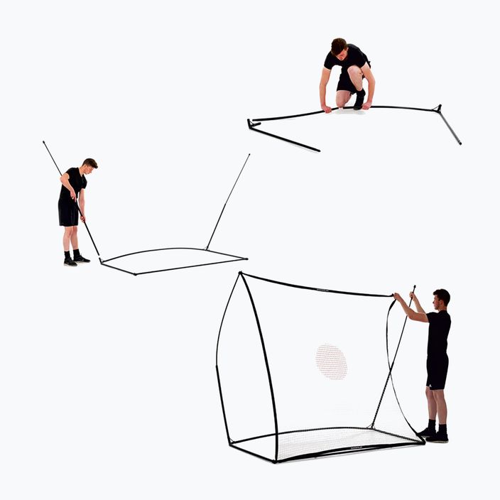 Rebounder QuickPlay Kickster Spot 210 x 210 cm бяло и черно 2