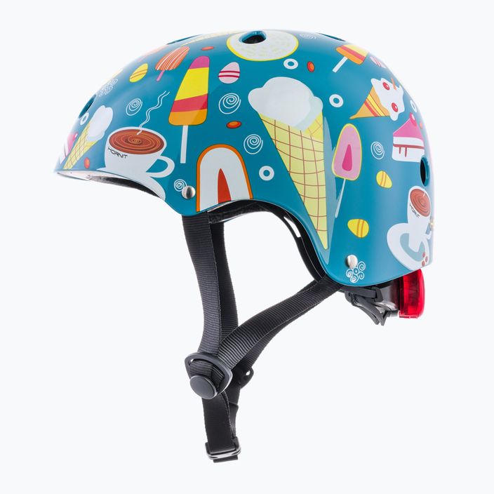 Детска велосипедна каска Hornit IceCream синя/мултицветен цвят 5