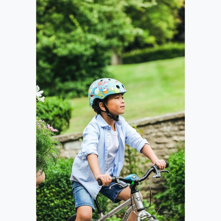 Детска велосипедна каска Hornit IceCream синя/мултицветен цвят 13