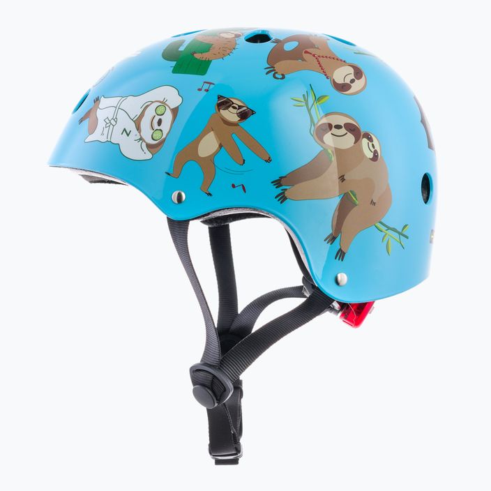Детска каска за велосипед Hornit Sloth синьо/кафяво 5