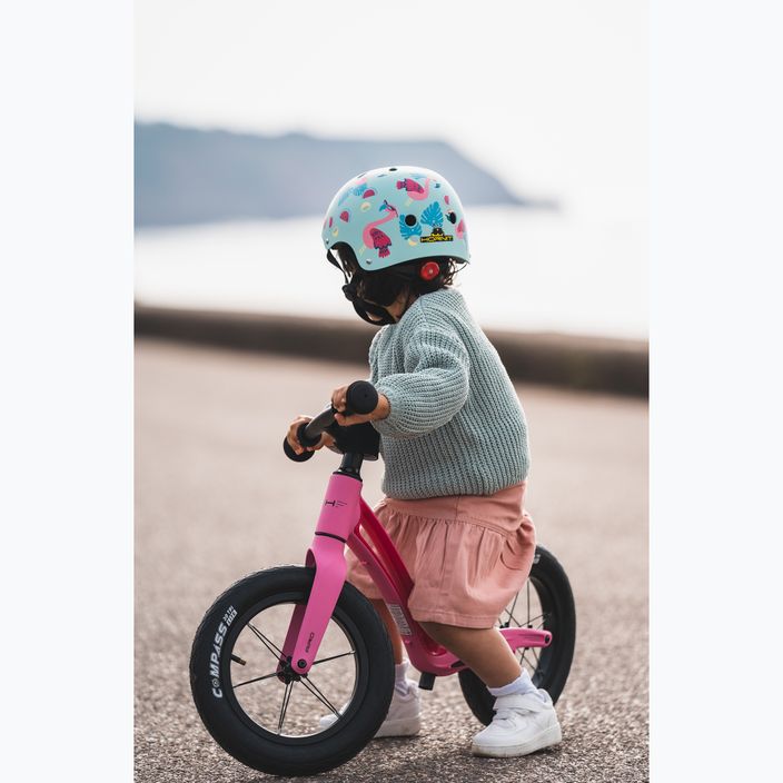 Детска каска за велосипед Hornit Пламтящо синьо/розово 9