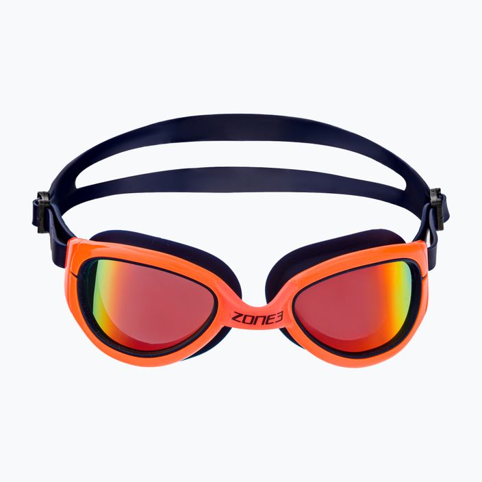 Очила за плуване Zone3 Attack тъмносиньо и оранжево SA19GOGAT113 2