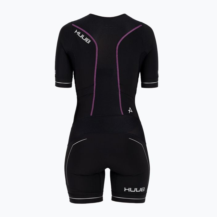 Дамски костюм за триатлон HUUB Aura Long Course Tri Suit black/purple 2